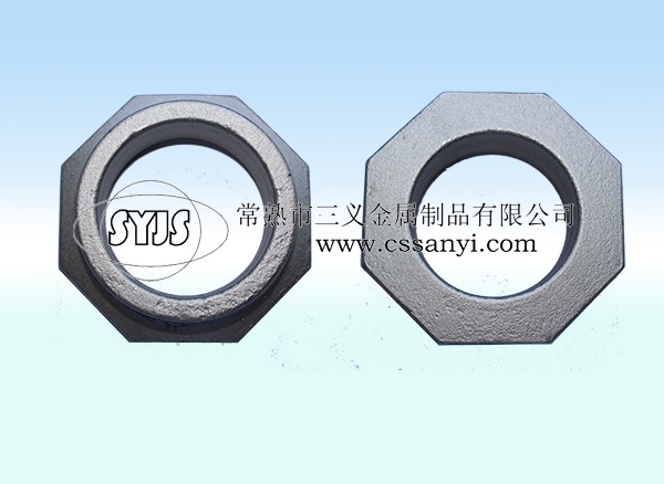 Octagonal flange nuts